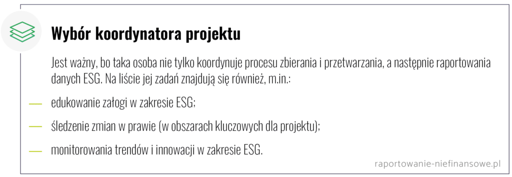 dlaczego wybór koordynatora projektu ESG jest ważny